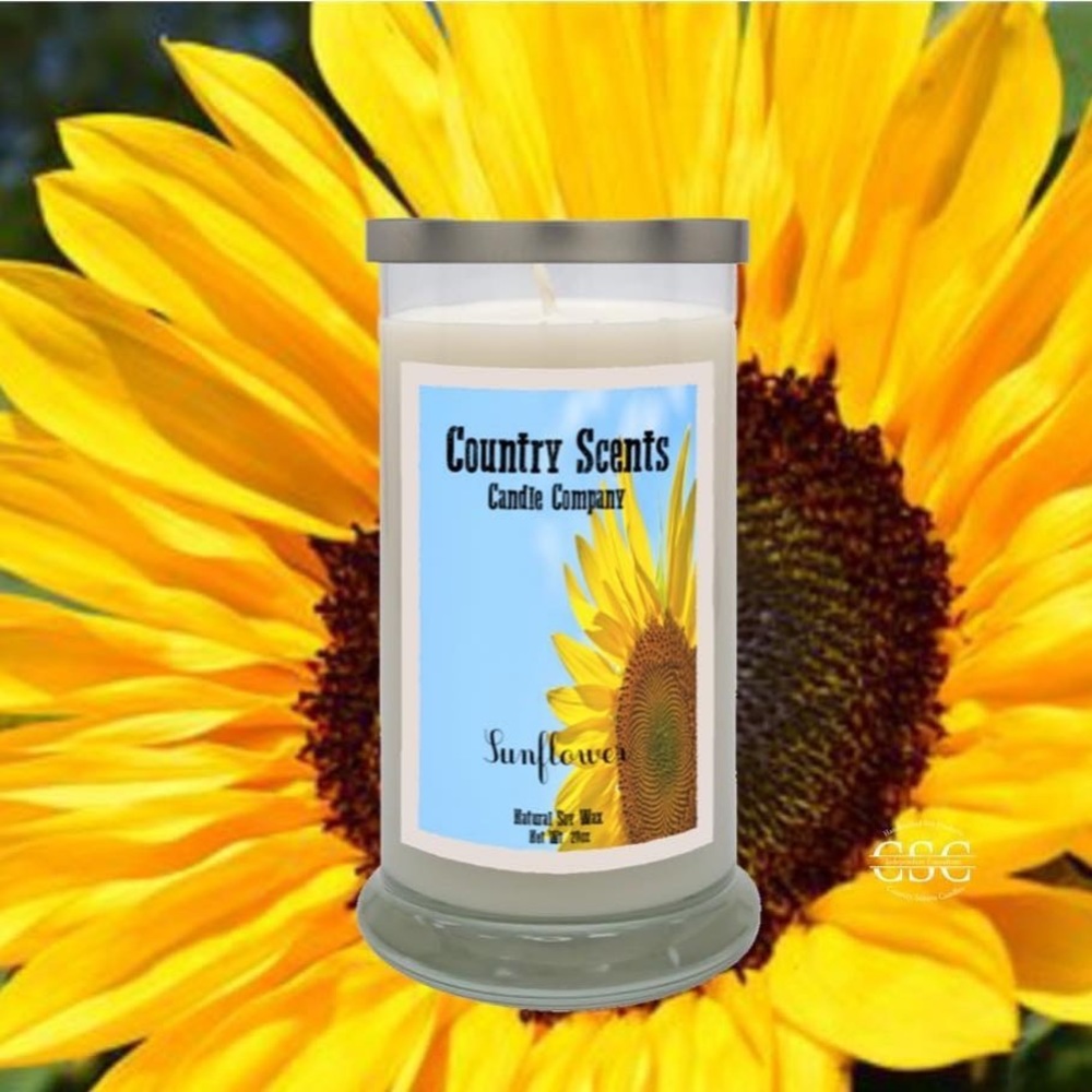 Sunflower scented candles/wax melts/aroma beads🌻